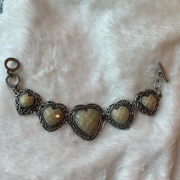 Pretty Heart‎ Link Bracelet - Picture 1 of 5